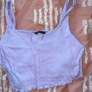 Purple crop top